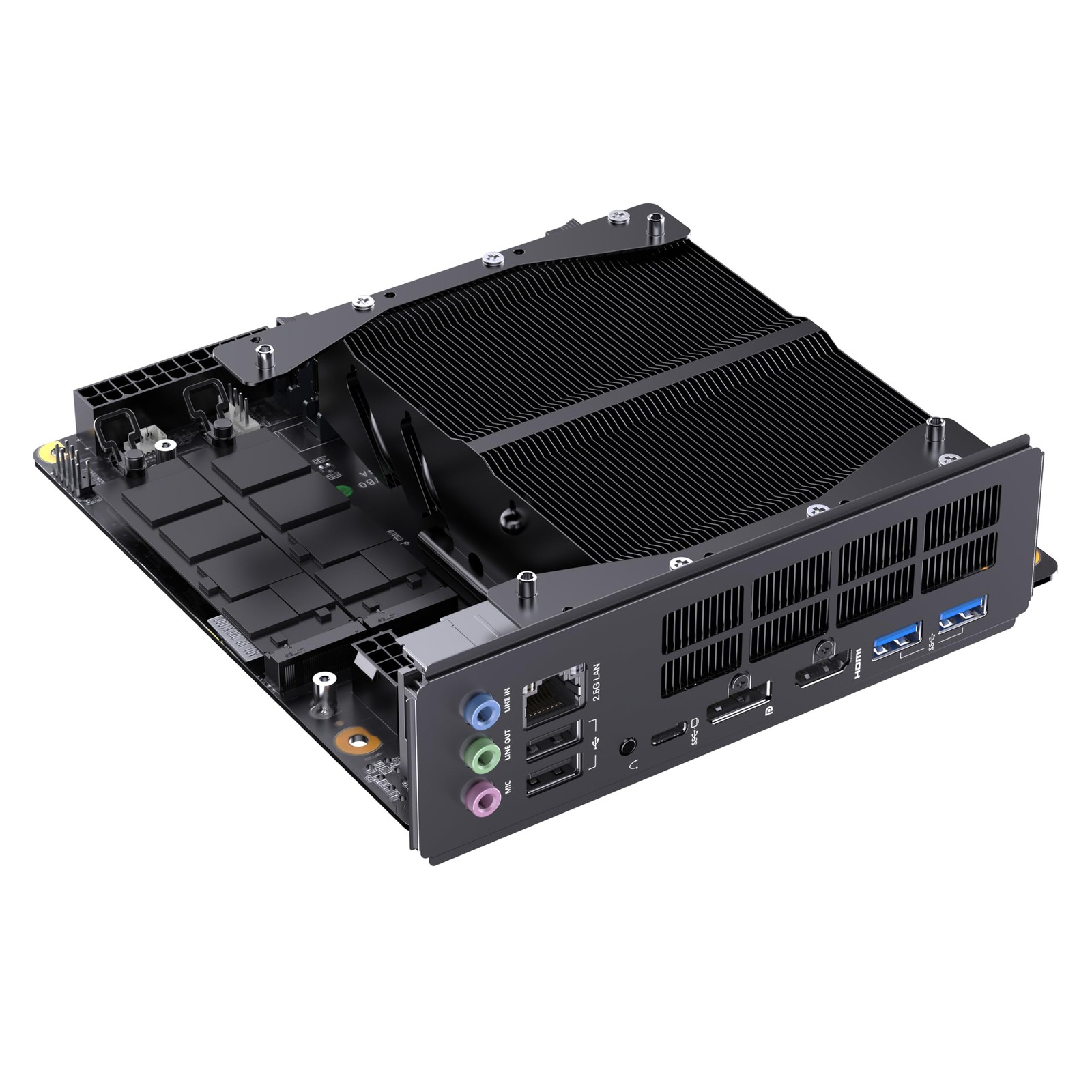 MINISFORUM BD775i SE Motherboard AMD Ryzen 7 7745HX Barebone Gaming PC, Black