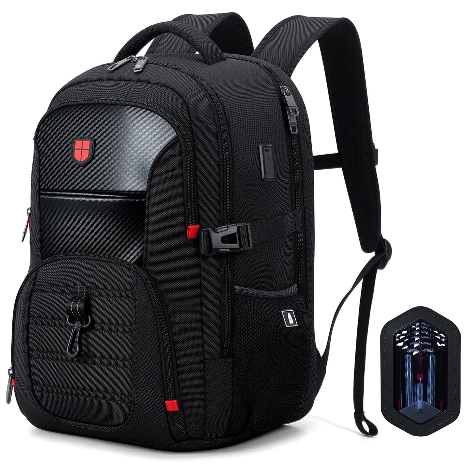 Lekespring Large Travel Laptop Backpack 17 Inch TSA-Friendly for Men
