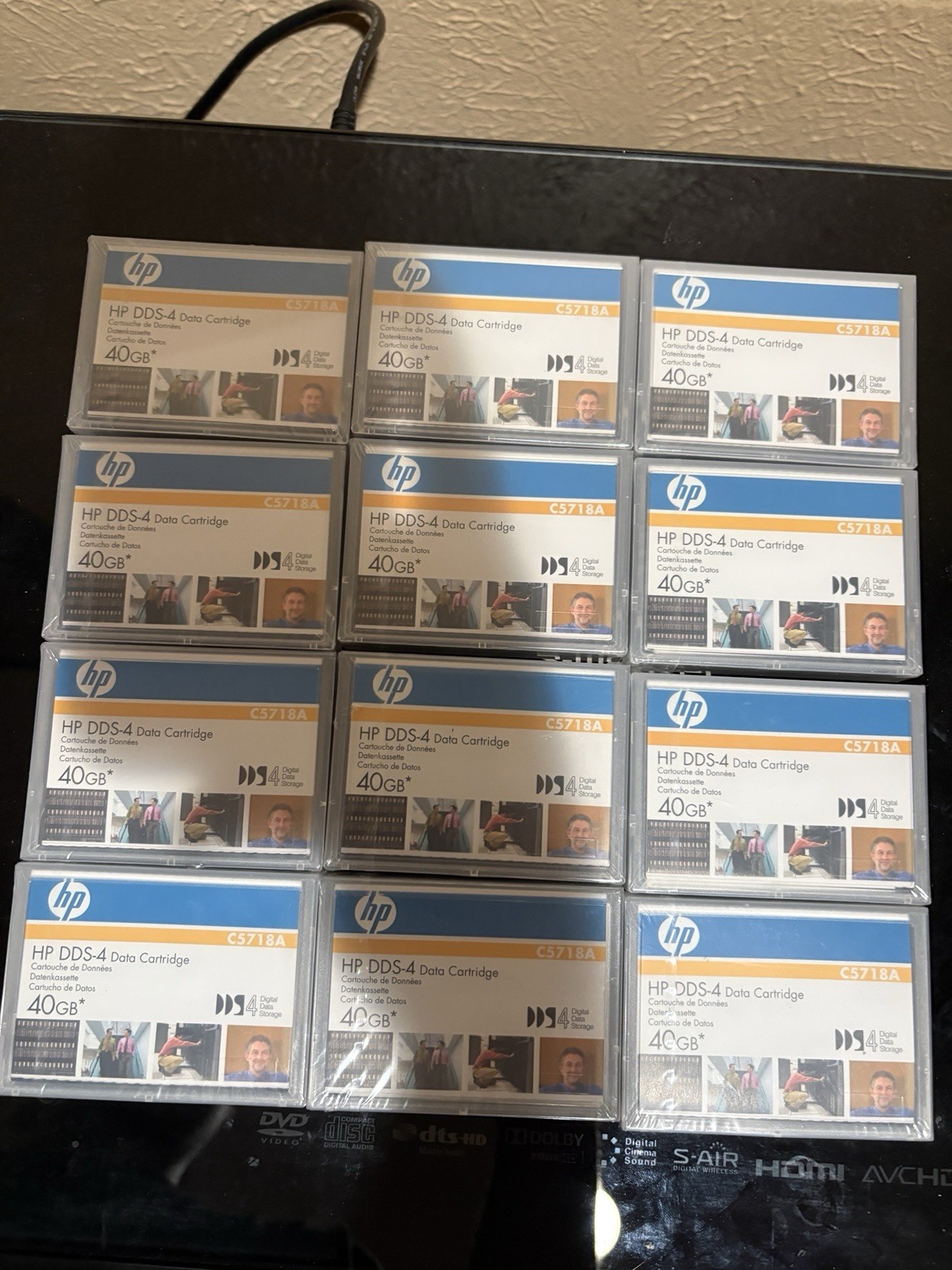 Lot of 12 HP DDS-4 Data Cartridge Factory Sealed 40GB