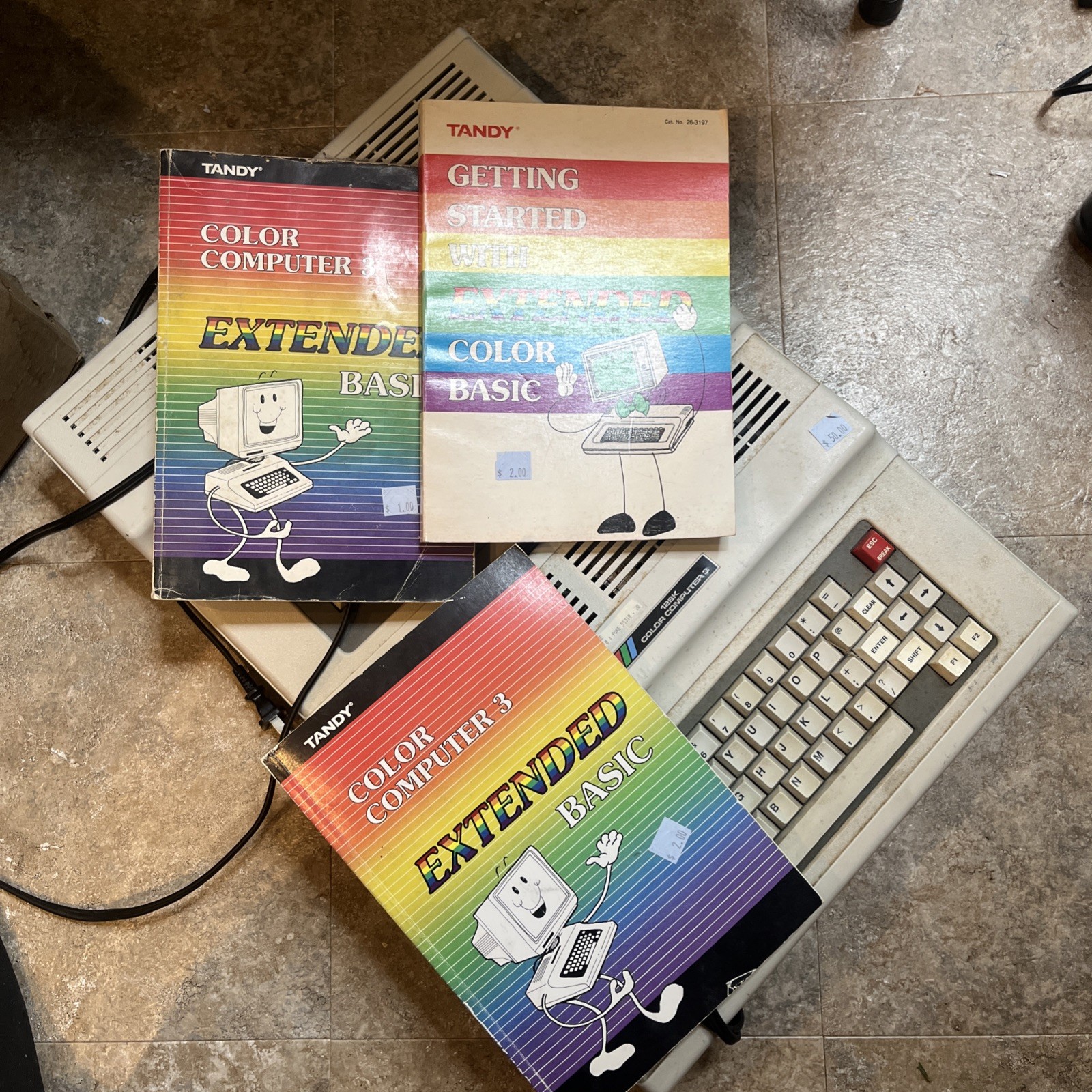 Lot Of 2 Tandy 128k Color Computers Untested 