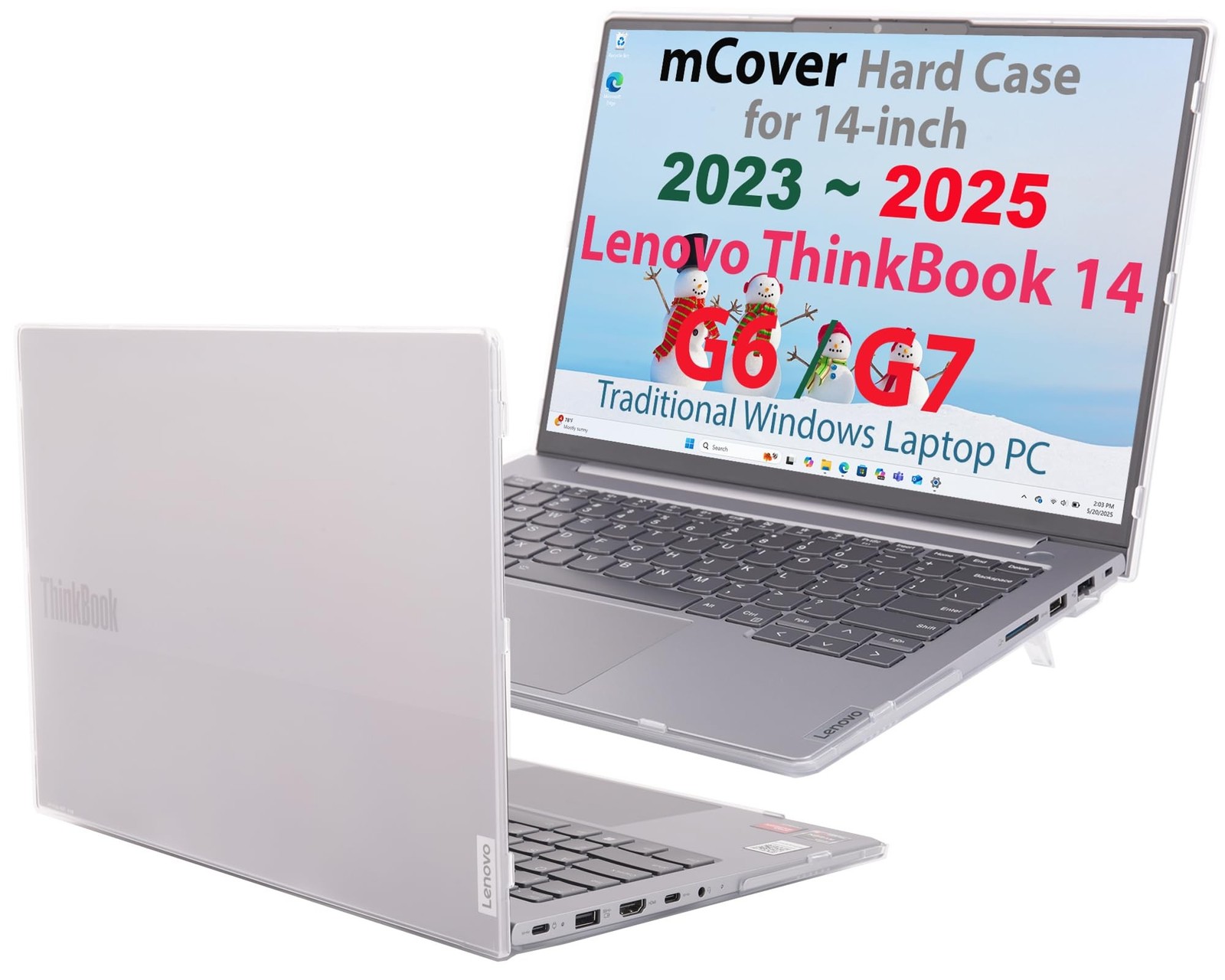 mCover Case ONLY Compatible for 2023~2025 14" Lenovo ThinkBook 14 G6 / G7 Ser...