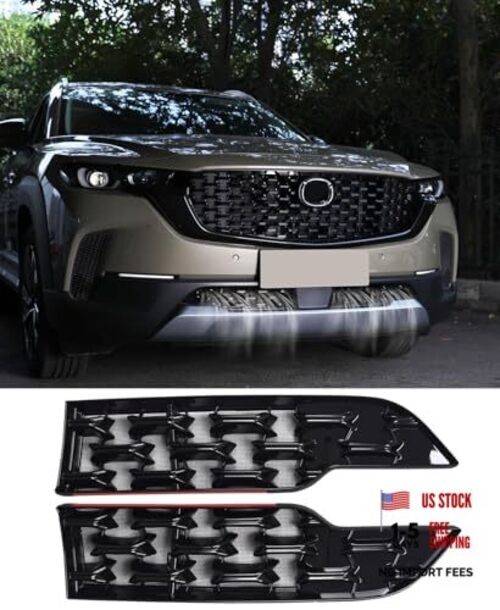 for Mazda CX50 2023-2025 Gen 2 Front Grille Inserts with With Mesh Gloss Black