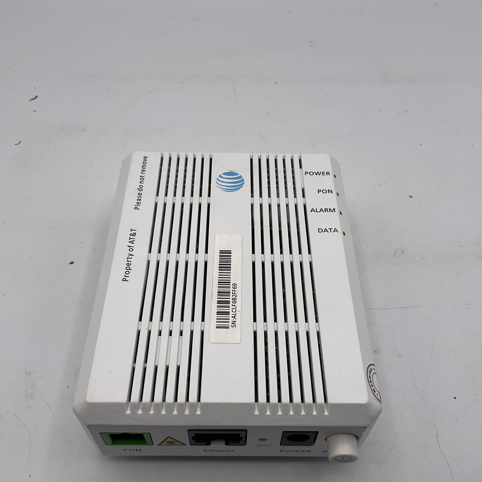 AT&T G-010G-A Fiber Optical Network Terminal (ONT) 1Gbps 1x RJ-45 White