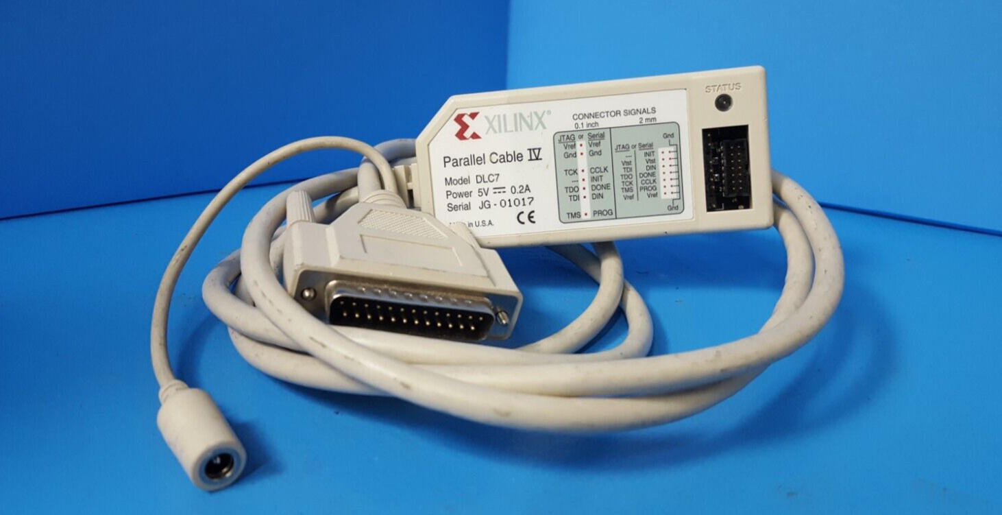 PARALLEL CABLE 4, DLC7, XILINX, 5V, 0.2A, JTAG Downloader