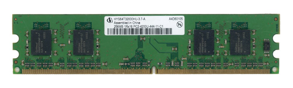 MEMORY INFINEON 256MB DDR2 PC2-4200U 533MHz HYS64T32000HU-3.7-A Non-ECC