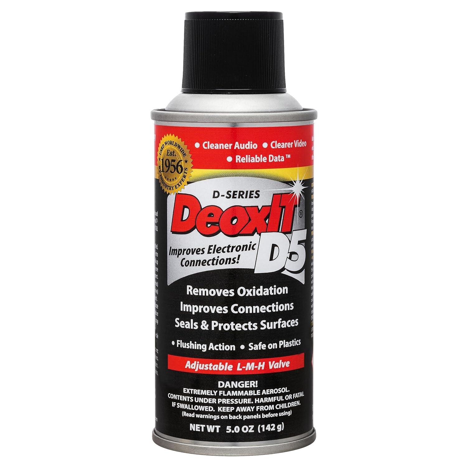 Hosa CAIG Laboratories DeoxIt 5% Spray  Electrical Contact Cleaner  5oz.