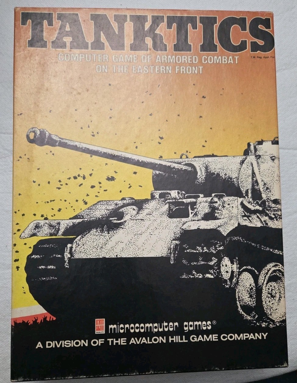 VINTAGE Tanktics by Avalon Hill Micro-Computer Games TRS-80 Model 3 wSource Code