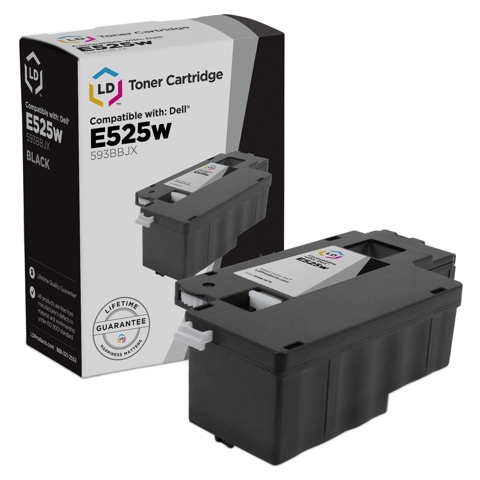 LD Compatible Dell 593-BBJX / DPV4T Black Laser Toner Cartridge for use in E525w