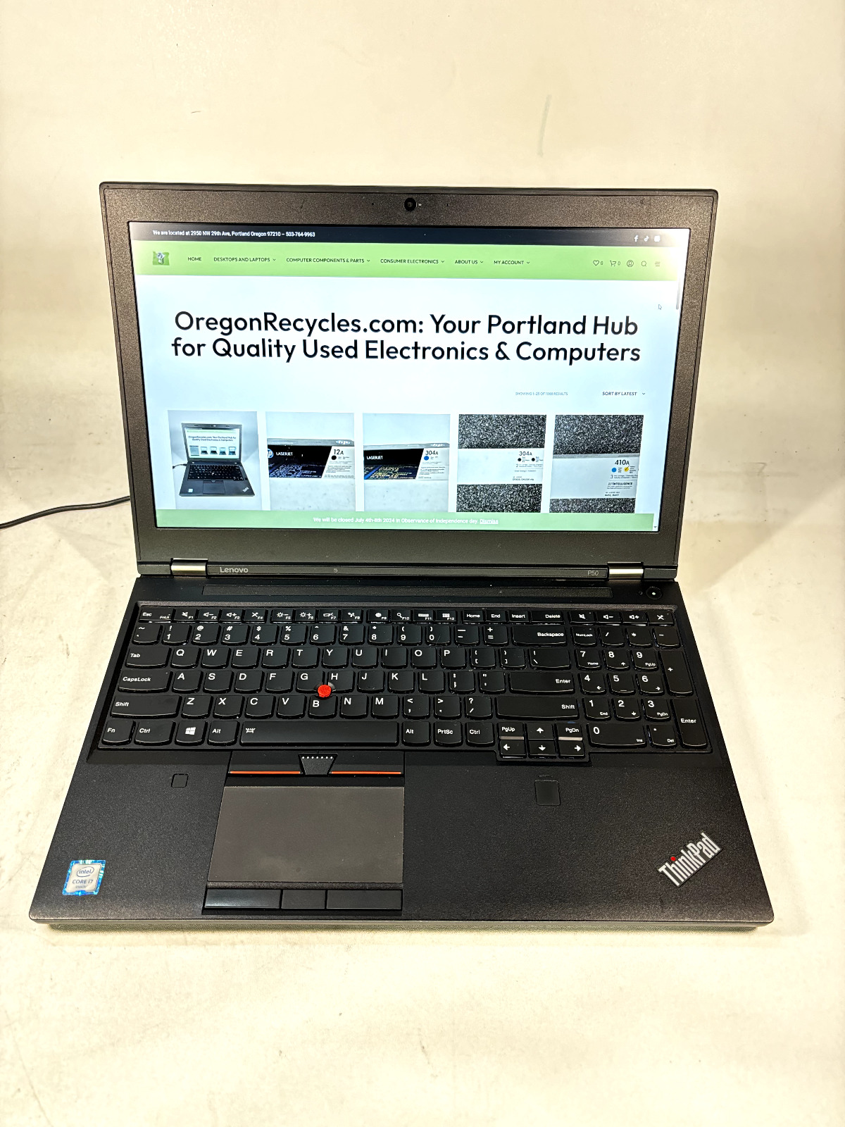 Lenovo ThinkPad P50 i7 6700HQ@2.60GHz 16GB 512GB SSD WIN10P-NVIDIA Quadro M1000M