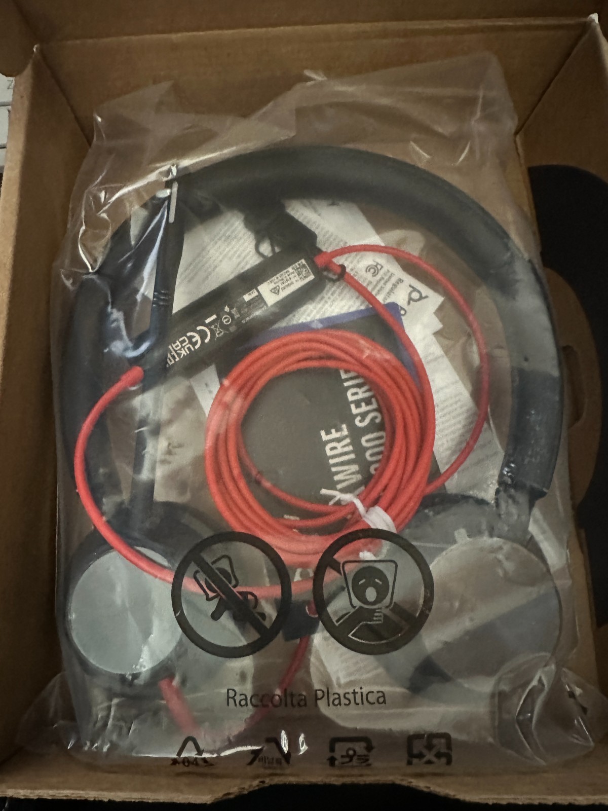 NEW Plantronics Poly Blackwire 3320 USB-A Wired Stereo Headset w/Boom Mic