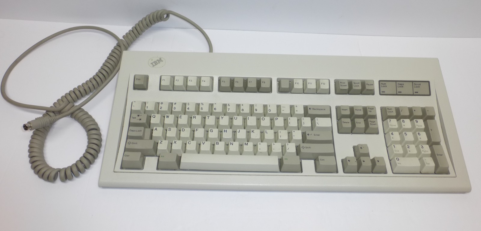 Vintage 1989 IBM PC Model M 1391401 Keyboard Made in USA with PS/2 Cable