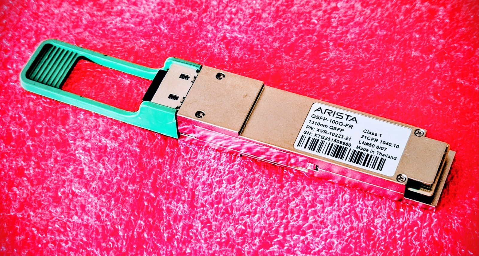 Genuine ARISTA XVR-10223-21 QSFP-100G-FR 100GBASE-FR 1310nm QSFP28 Transceiver