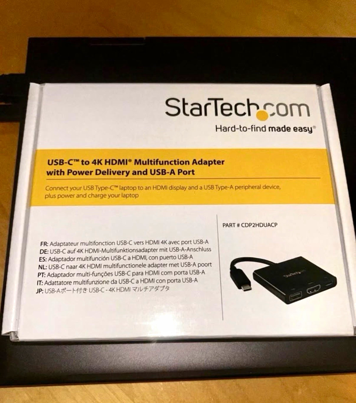 StarTech.com USB-C to 4K HDMI Adapter w/ USB-A & USB-C PD, Black CDP2HDUACP