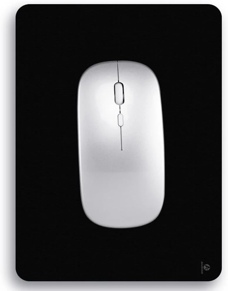 Audimi Small Mouse Pad 6 x 8 Inch, Mini Thick for Laptop Black