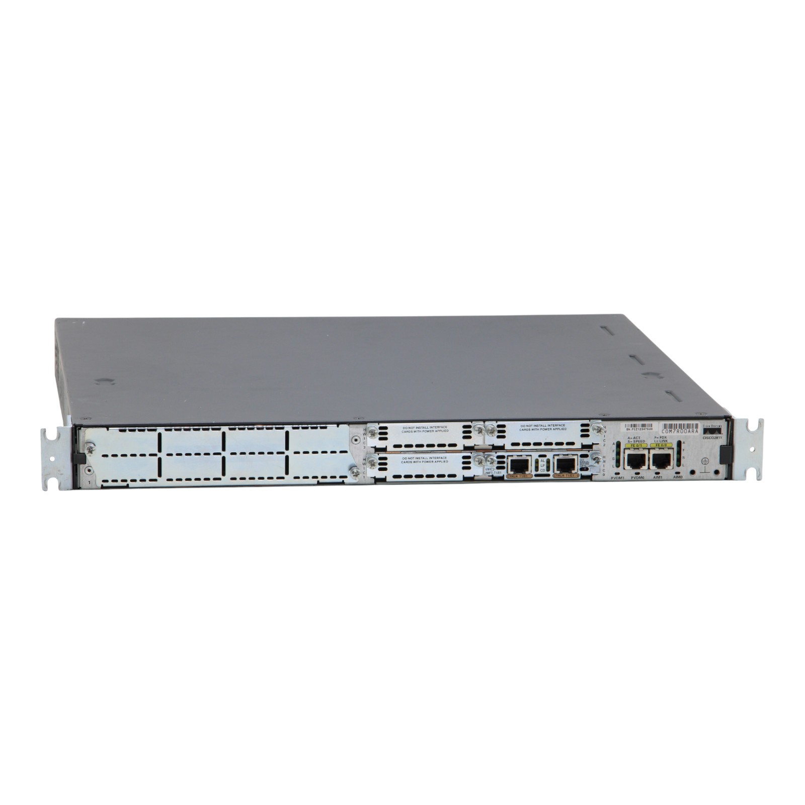 Cisco 2811 2-Port RJ-45 4x HWIC 1x VWIC2-2MFT-T1 Integrated Services Router