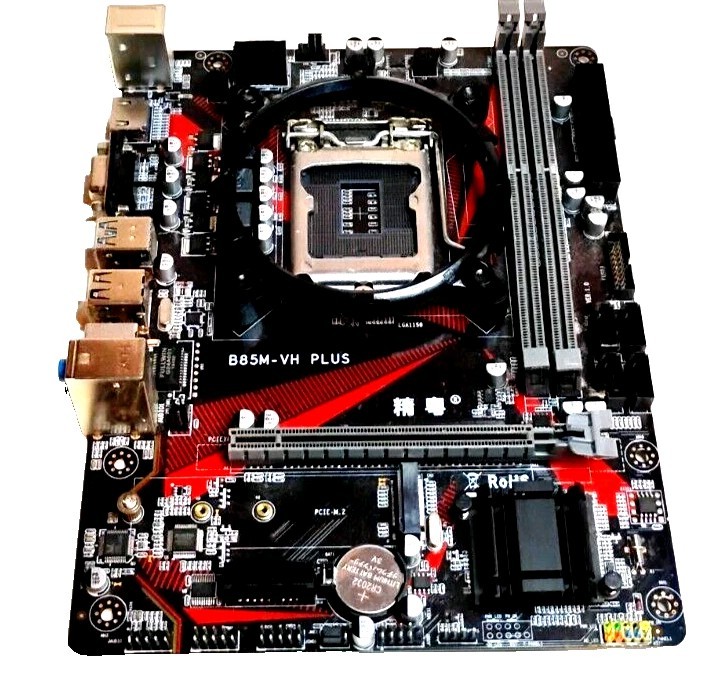 JGINYUE B85M-VH PLUS LGA1150 M-ATX DDR3 Motherboard | For Parts