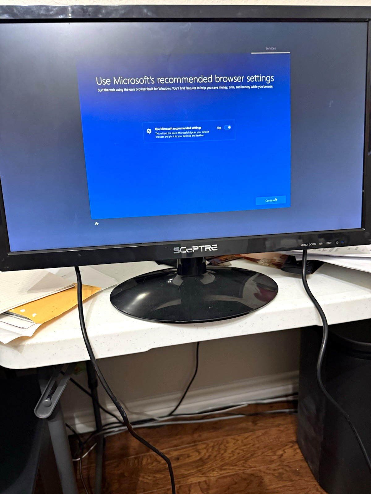 Sceptre E22 22in LCD Monitor 1080p 60Hz 5ms HDMI DVI VGA Black