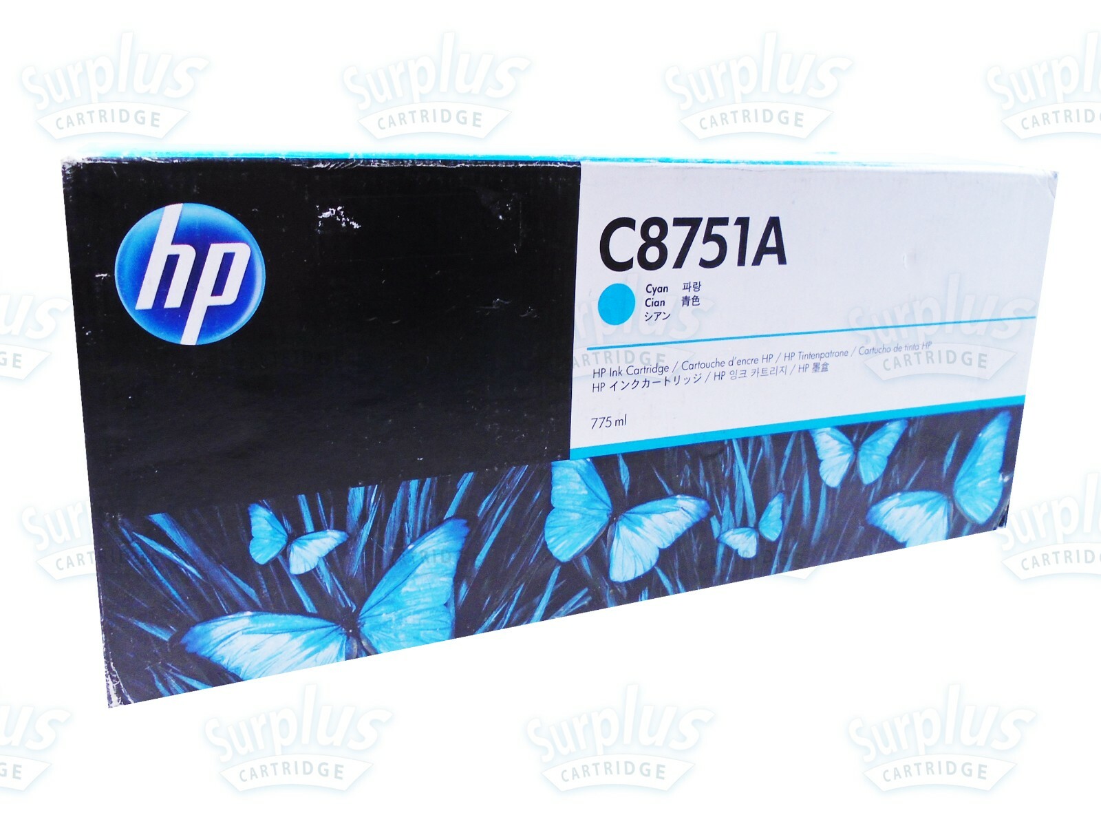 Genuine HP C8751A Cyan 775ml Ink Cartridge (C8750A) HP CM8050 CM8060 Color MFP