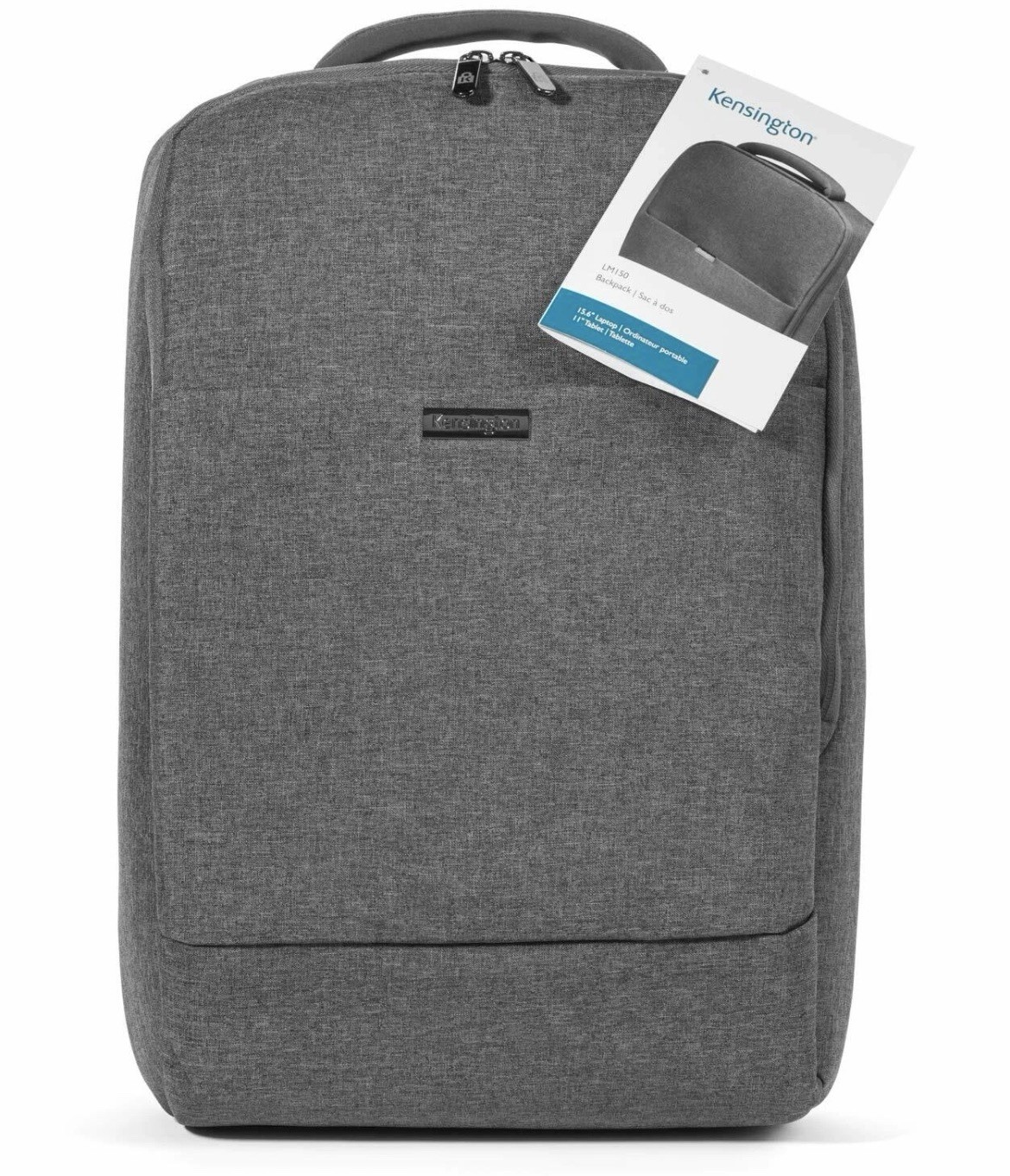 Kensington LM150 Laptop Case Backpack for 15.6-Inch Laptop 10" Tablet, Cool Grey