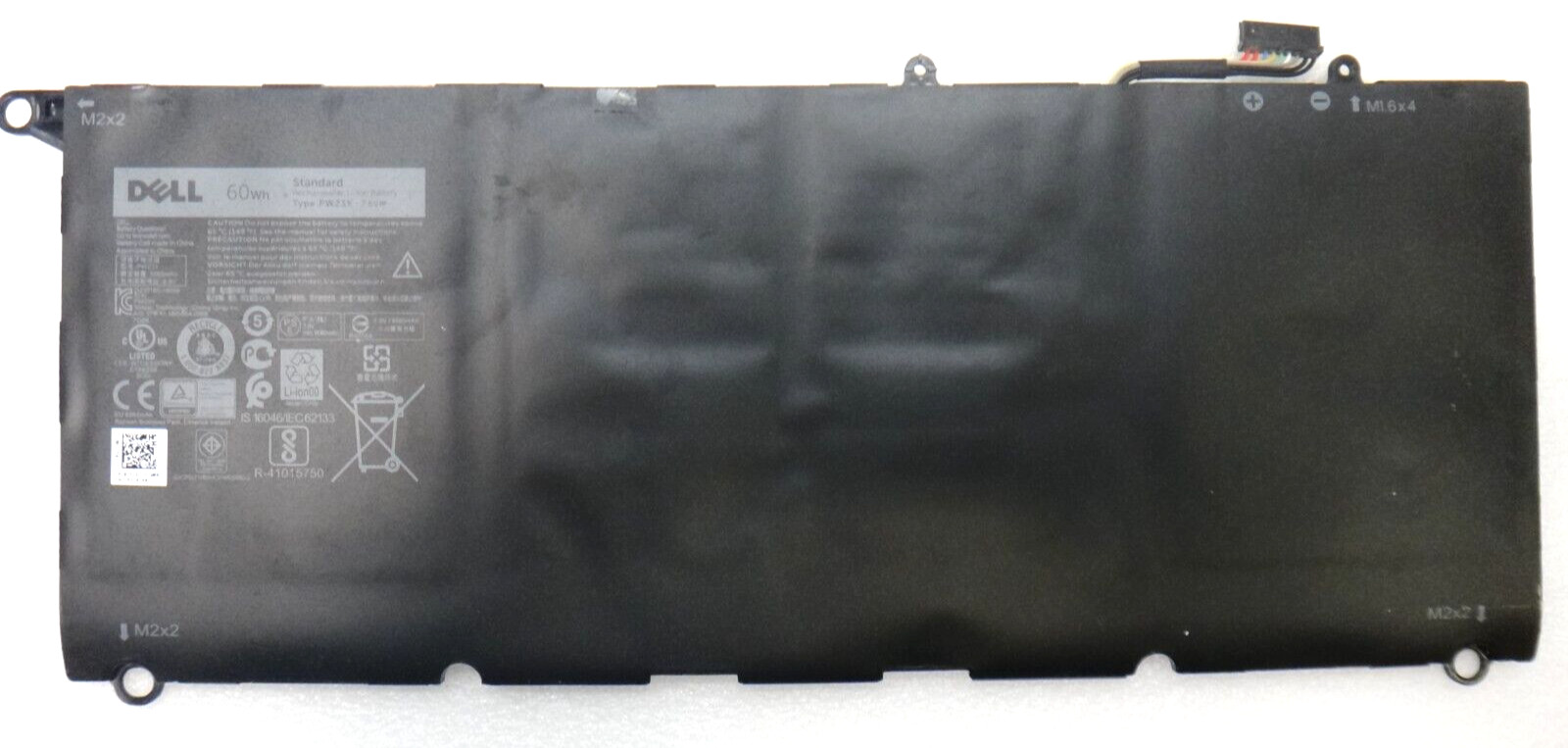 Genuine Battery for Dell XPS 13- 9350 13-9360 BTI 60Wh 7.6V PW23Y