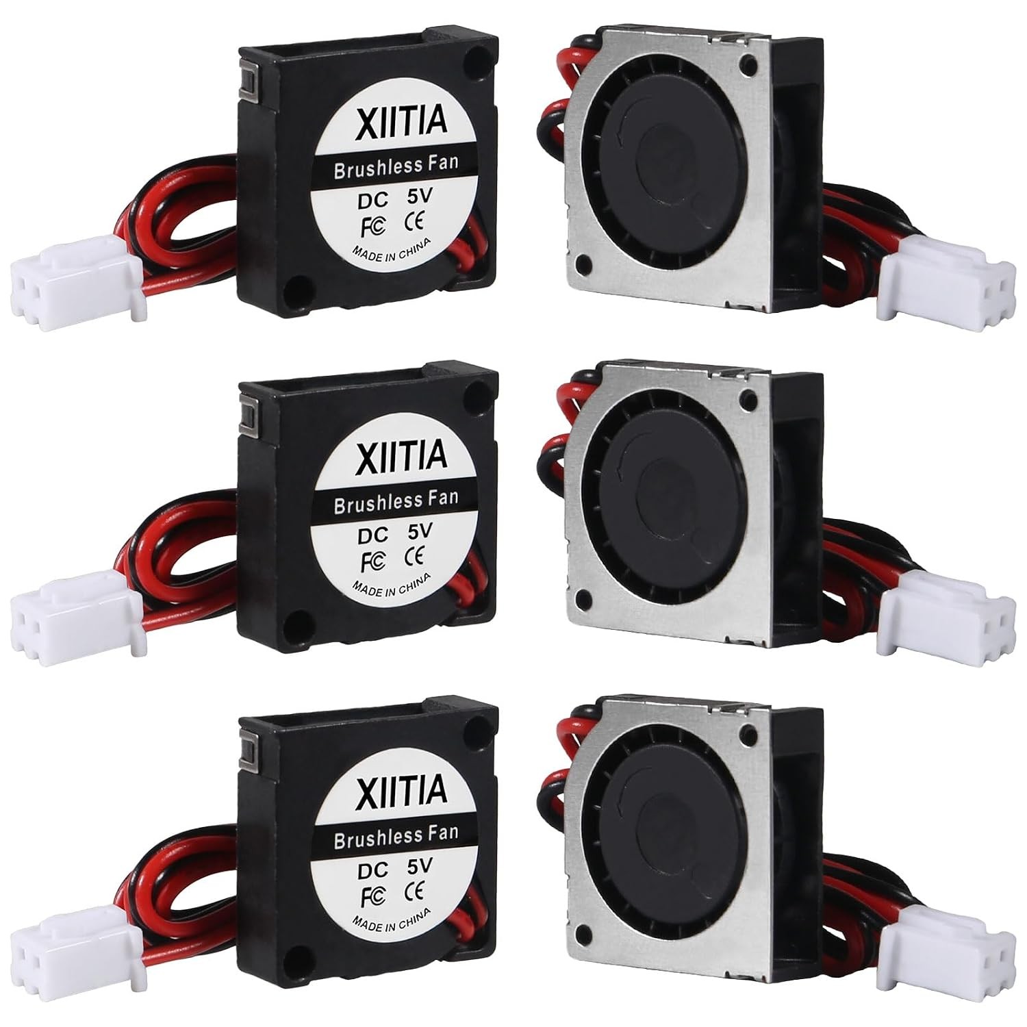 6pcs DC 20mm Fan 2006/20x20x6mm Sleeve Bearings Brushless DC Cooling Blower 5V