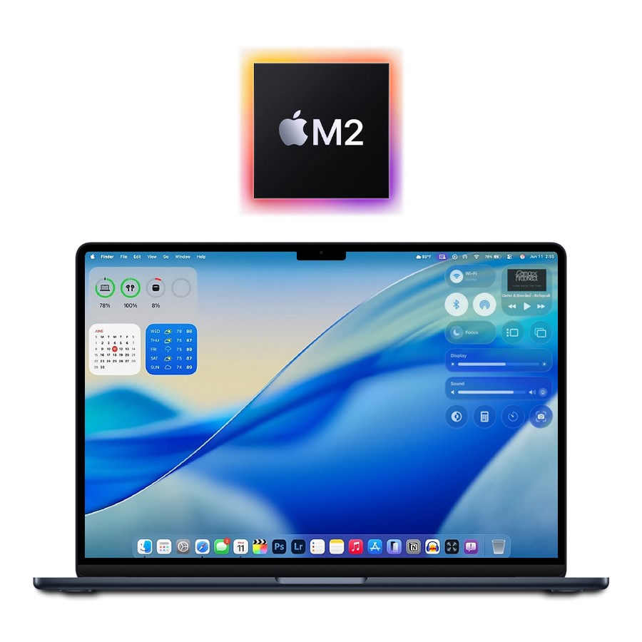 2022 Apple M2 MacBook Air 13" 8GB/256GB SSD - (Midnight) A2681 w/Warranty
