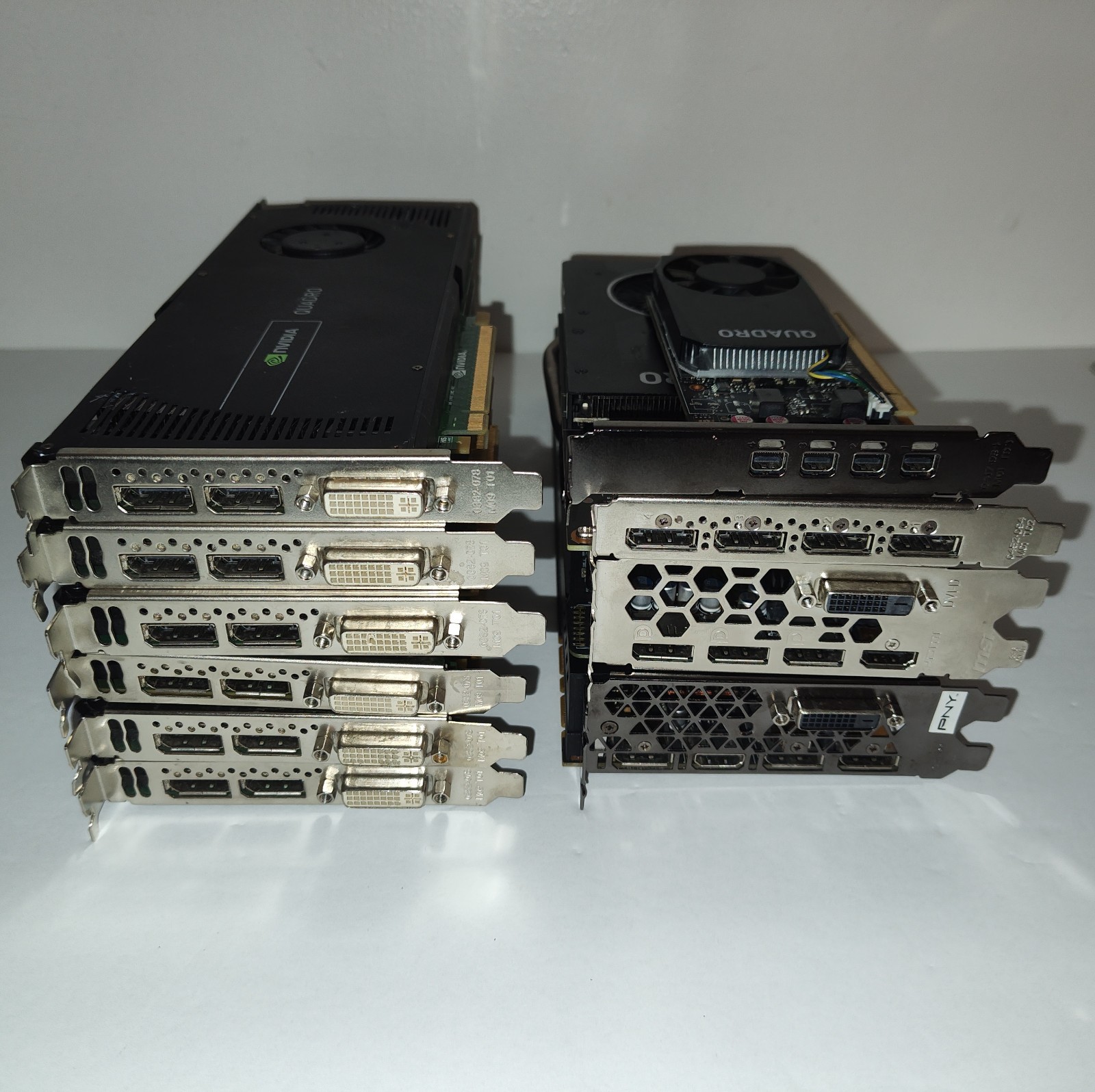Lot of 10 Graphics Cards Lot of 10 Graphics Cards NVIDIA/AMD (DELL,HP,PNY,MSI)