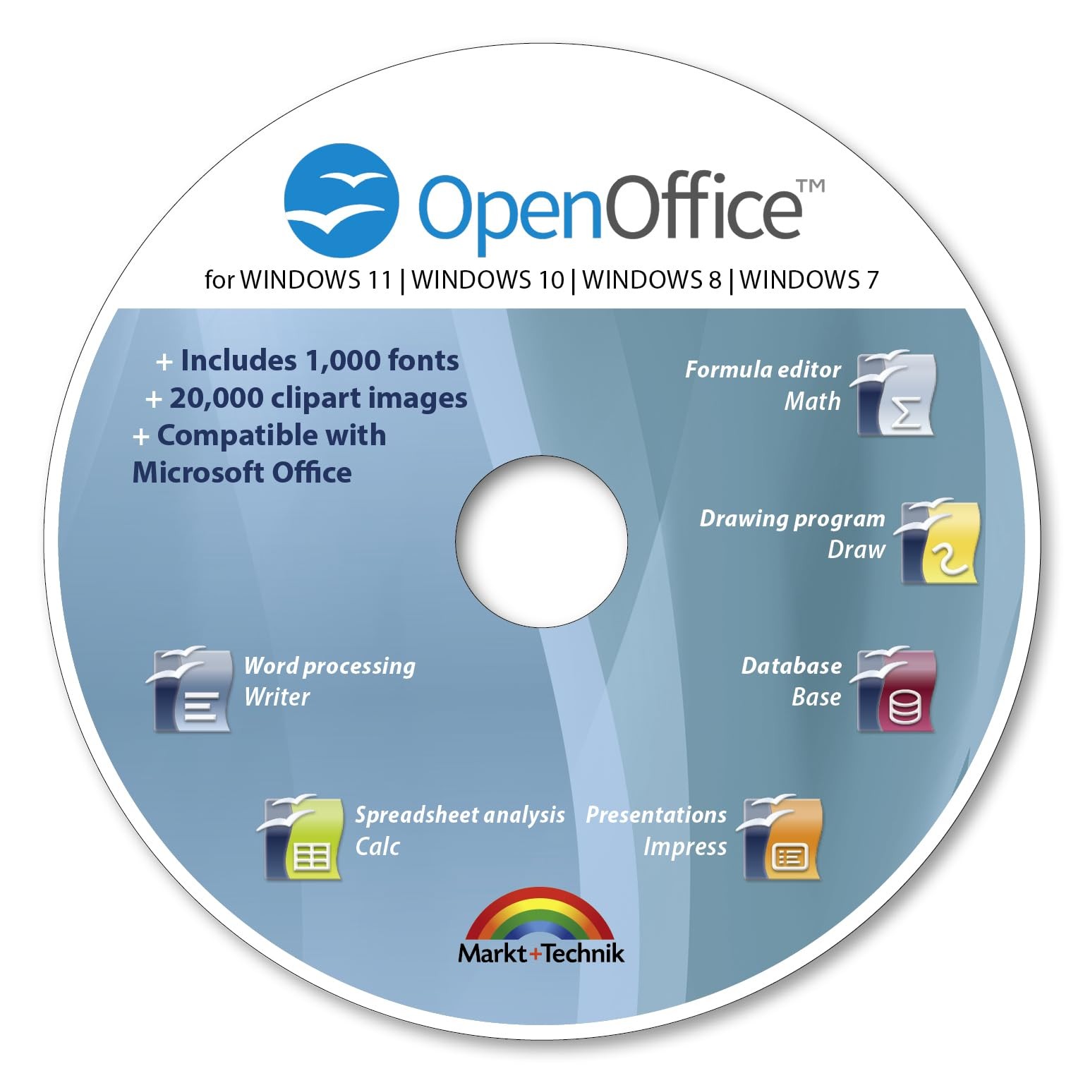 Office Suite 2025 Edition CD DVD 100% compatible with Microsoft® Word® and Ex...
