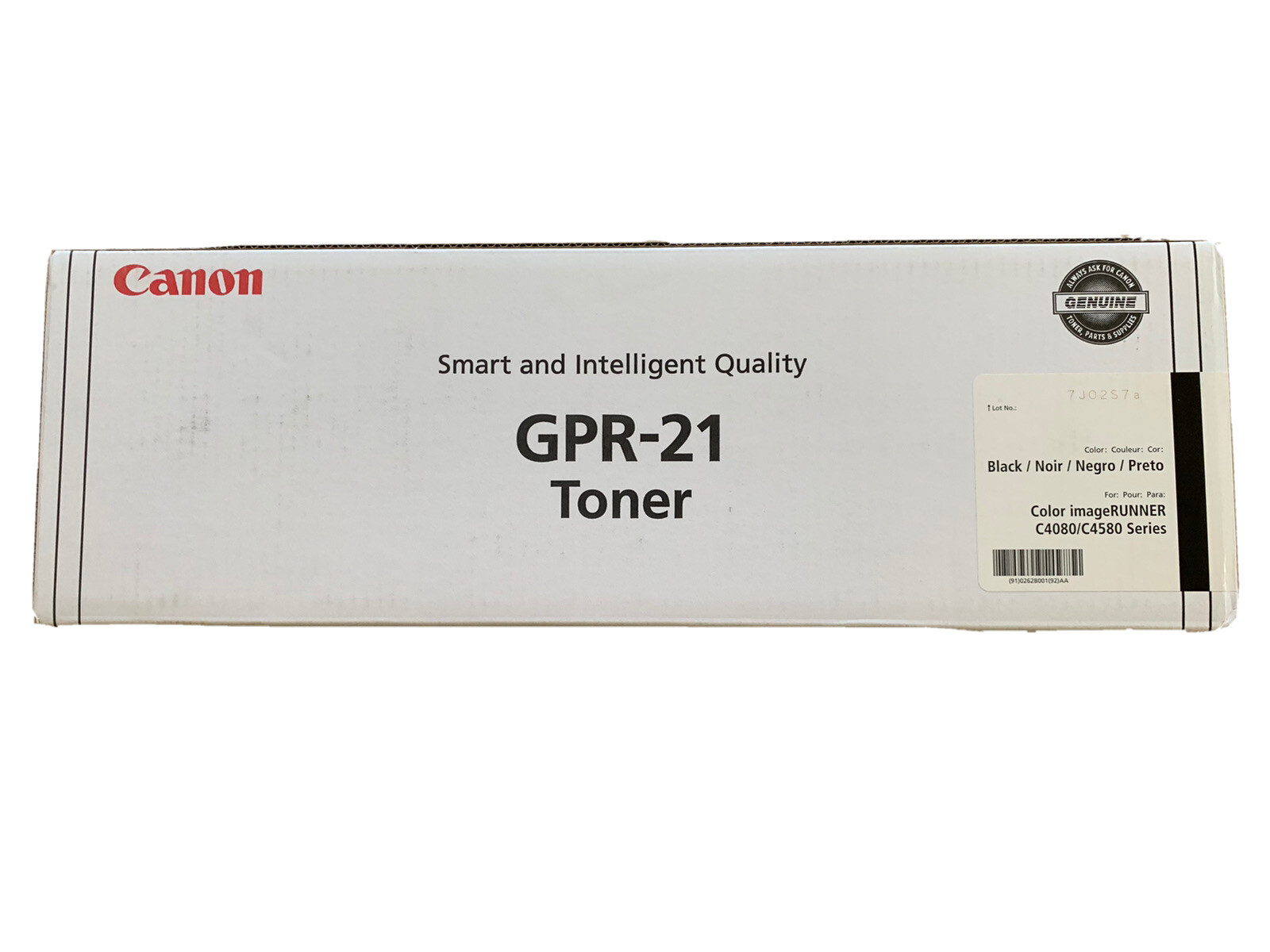 Canon GPR-21 Black Toner Cartridge 0262B001 Genuine New Sealed Box