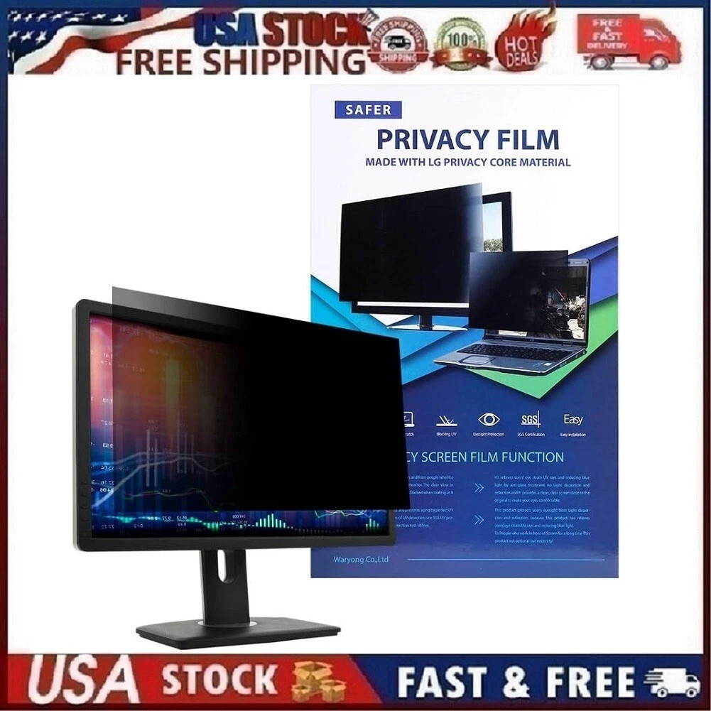 Anti-Blue Light Film for Monitors/Screens 20” (17.4"x9.8") ~ NEW