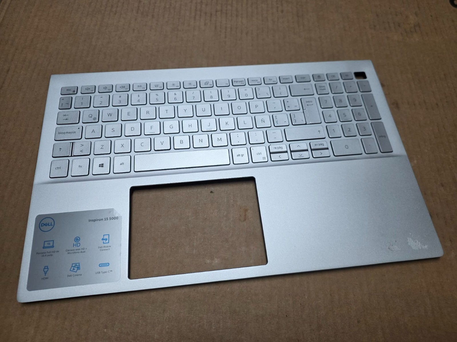 OEM Dell Inspiron 15 5501 5502 5505 Palmrest SPANISH LAT Backlit Keyboard 6XCC3