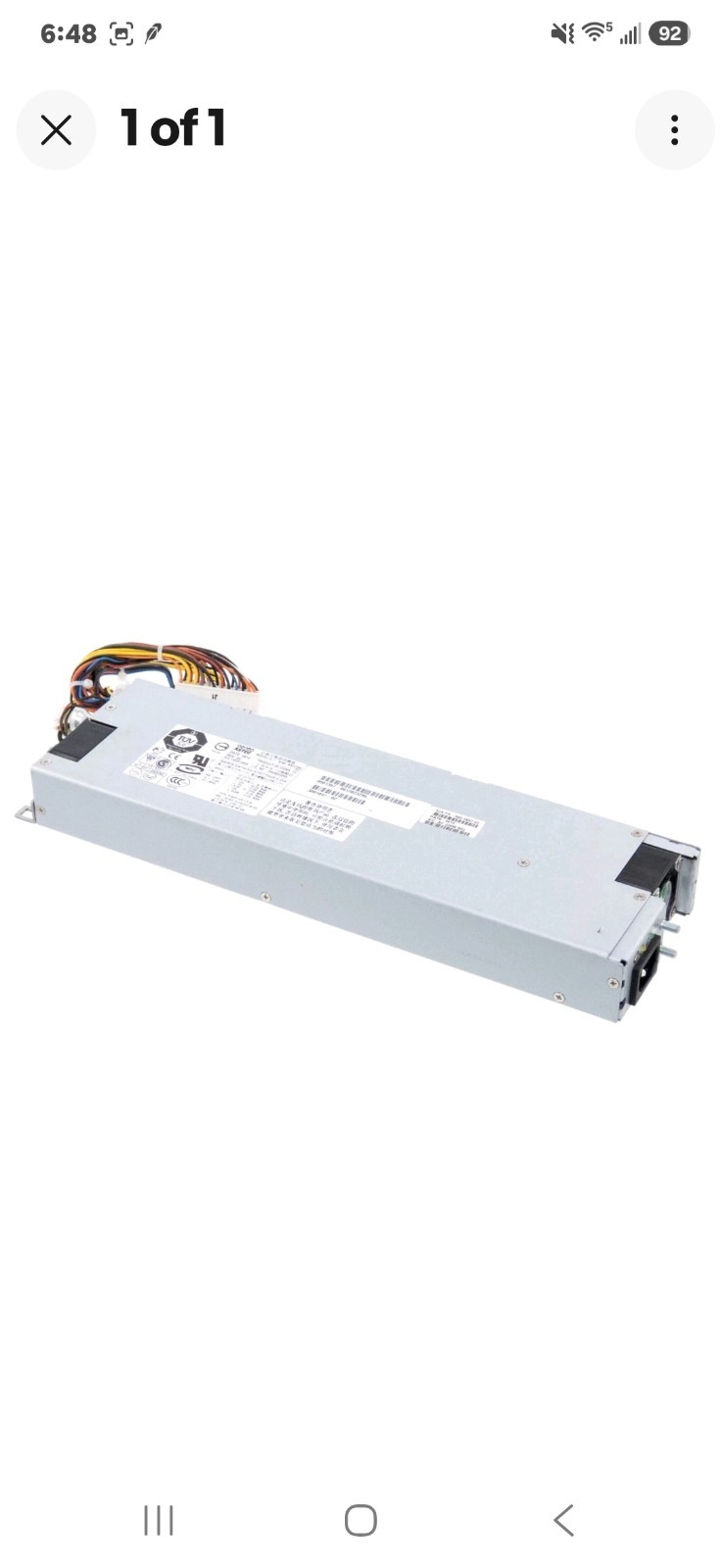 300-1566 Type A177 320 Watt AC Input Power Supply Oracle Sun Microsystems USA