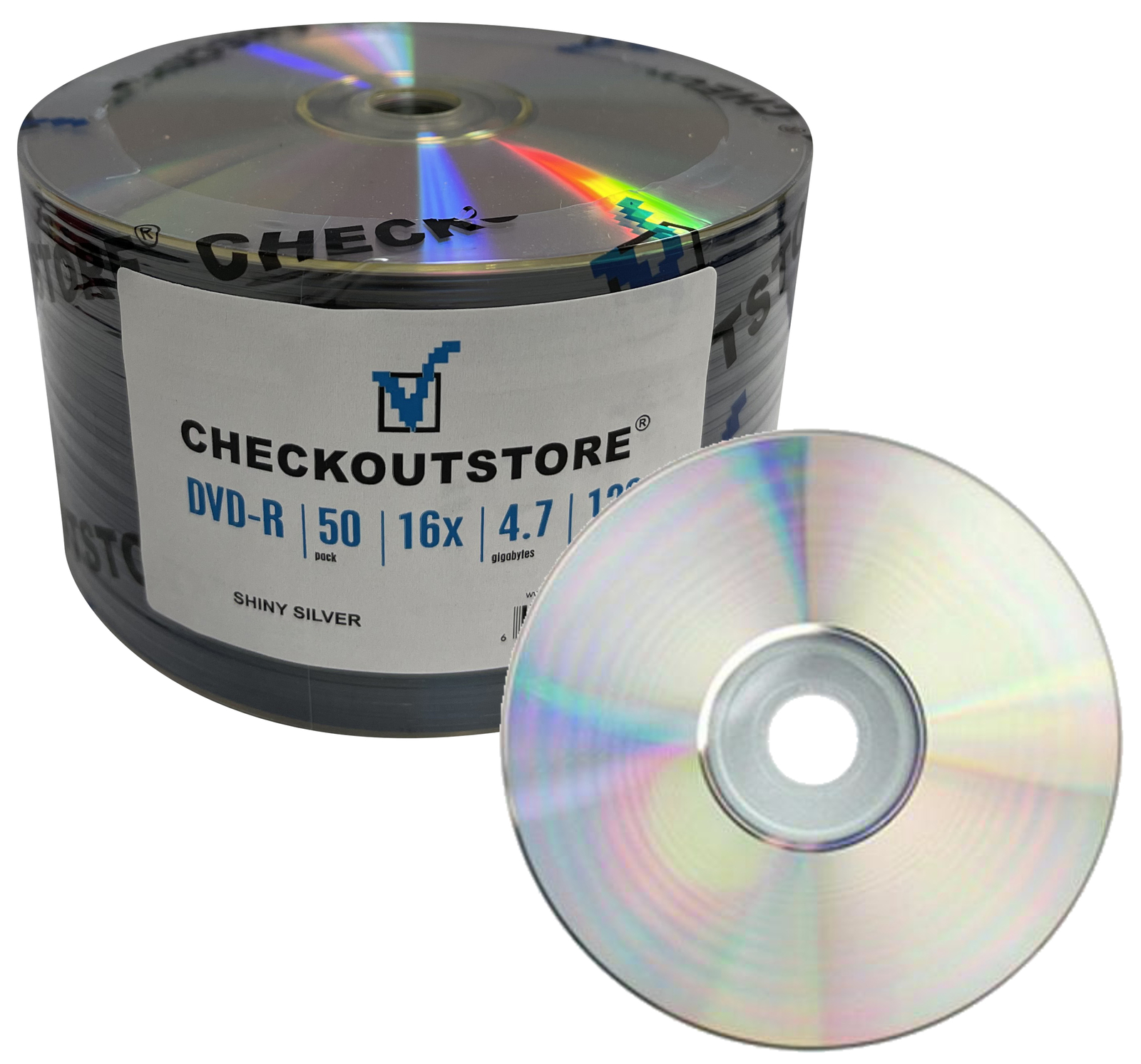 DVD-R 16x 120min 4.7gb Silver Shiny Top Lot