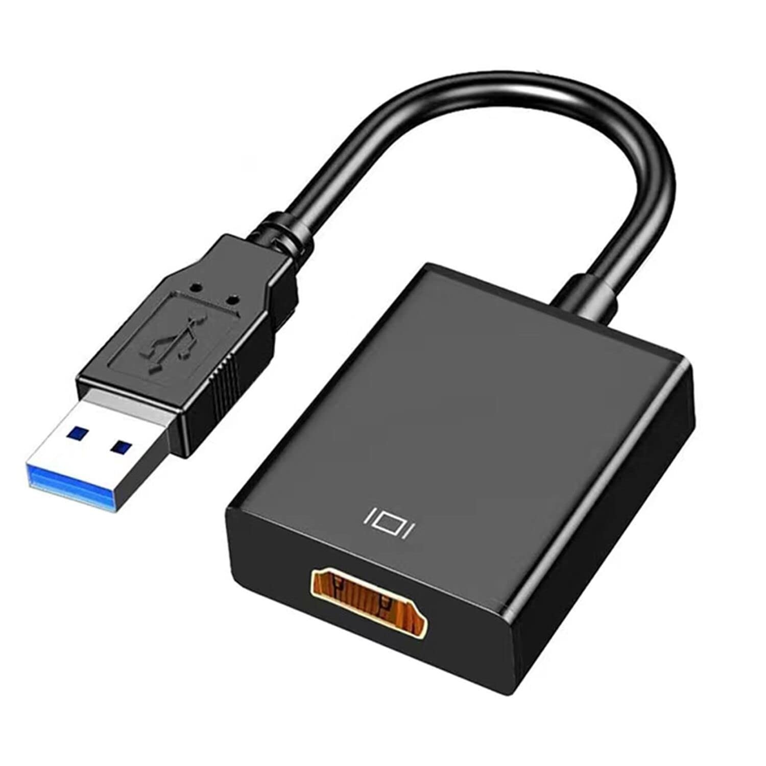 AKWOR USB to HDMI Adapter, USB 3.0 to HDMI 1080P Video Audio Converter Connect P