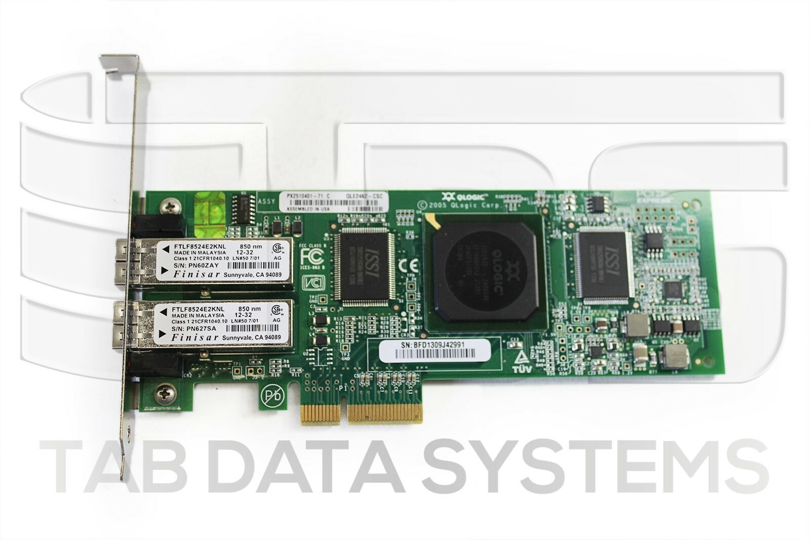Cisco N2XX-AQPCI03 74-6809-01 QLE2462 Dual Port 4Gb FC Fibre Channel PCIe Card 