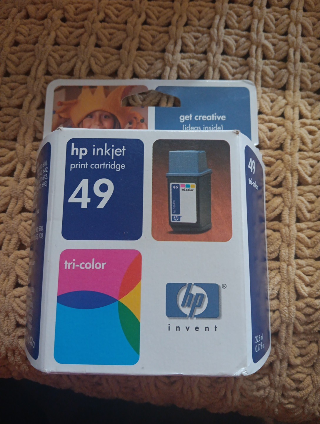 Genuine HP 49 Ink Cartridge TRI COLOR 51649A New in Box SEALED Exp 8/2004