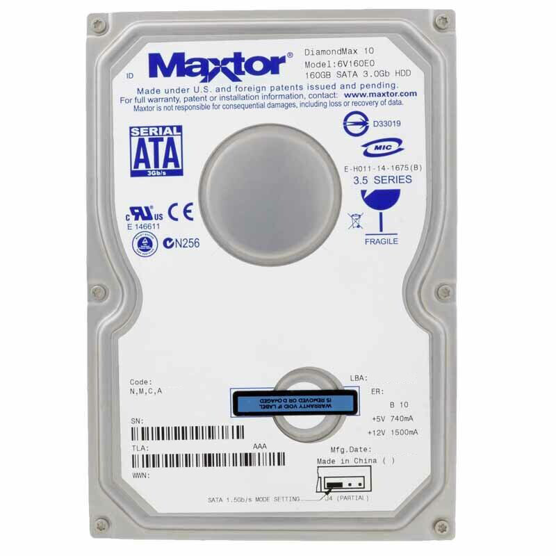 Maxtor 160GB DiamondMax 10 7200 RPM SATA II 8MB 6V160E0 3.5 Inch Hard Drive