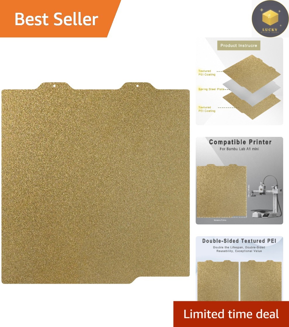 Double-Sided PEI Hotbed Plate 184mm for Bambu Lab A1 Mini 3D Printers