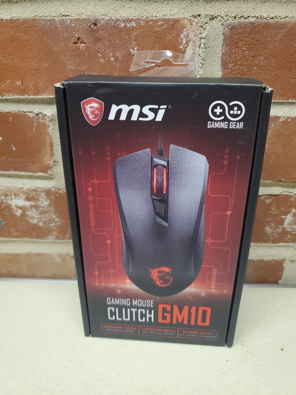 MSI Clutch GM10 Wired Optical Mouse NOS NEW *Free Shipping*