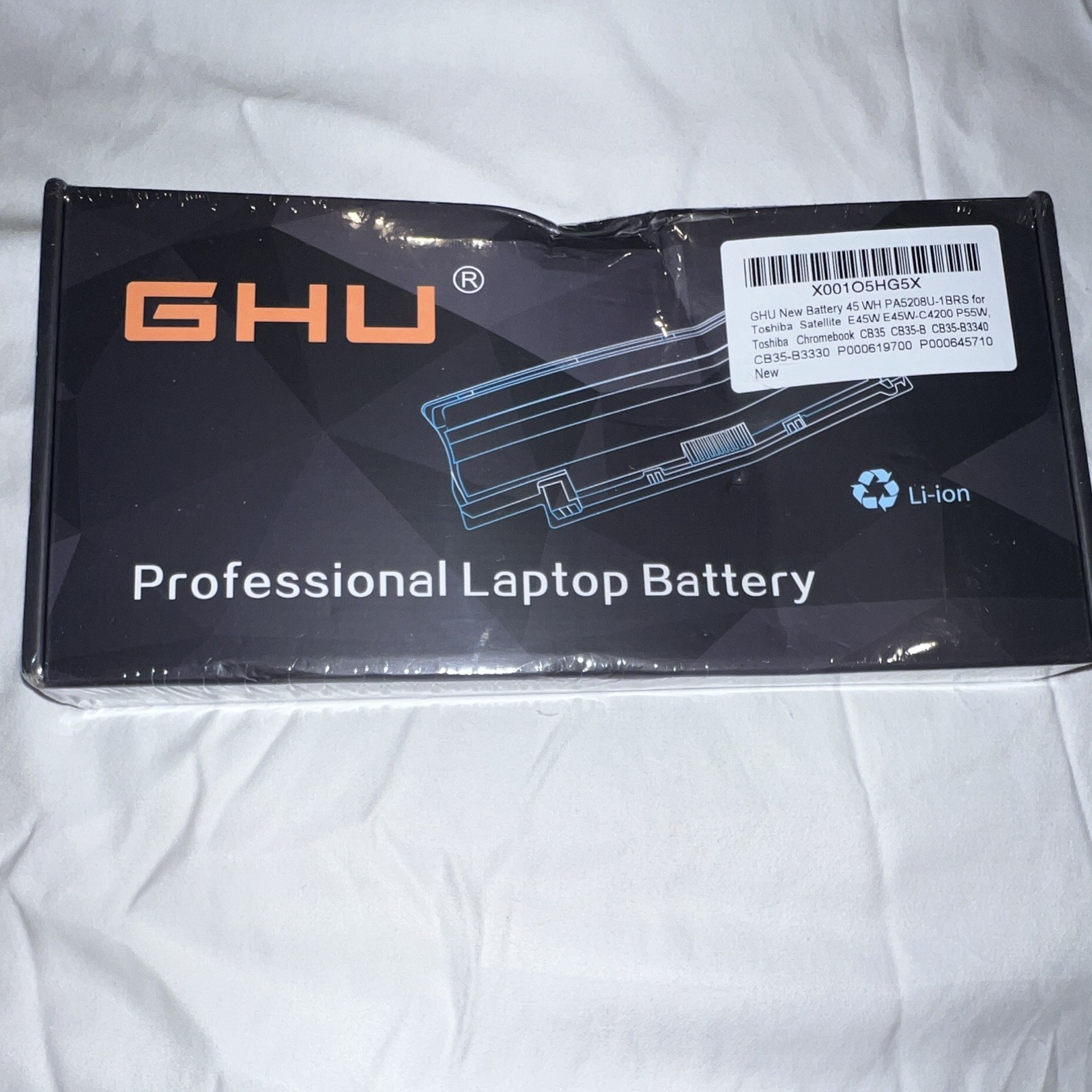 GHU 45Wh 11.4V Li-Ion 4-Cell Black Battery for Toshiba E45W/CB35 PA52CBLI