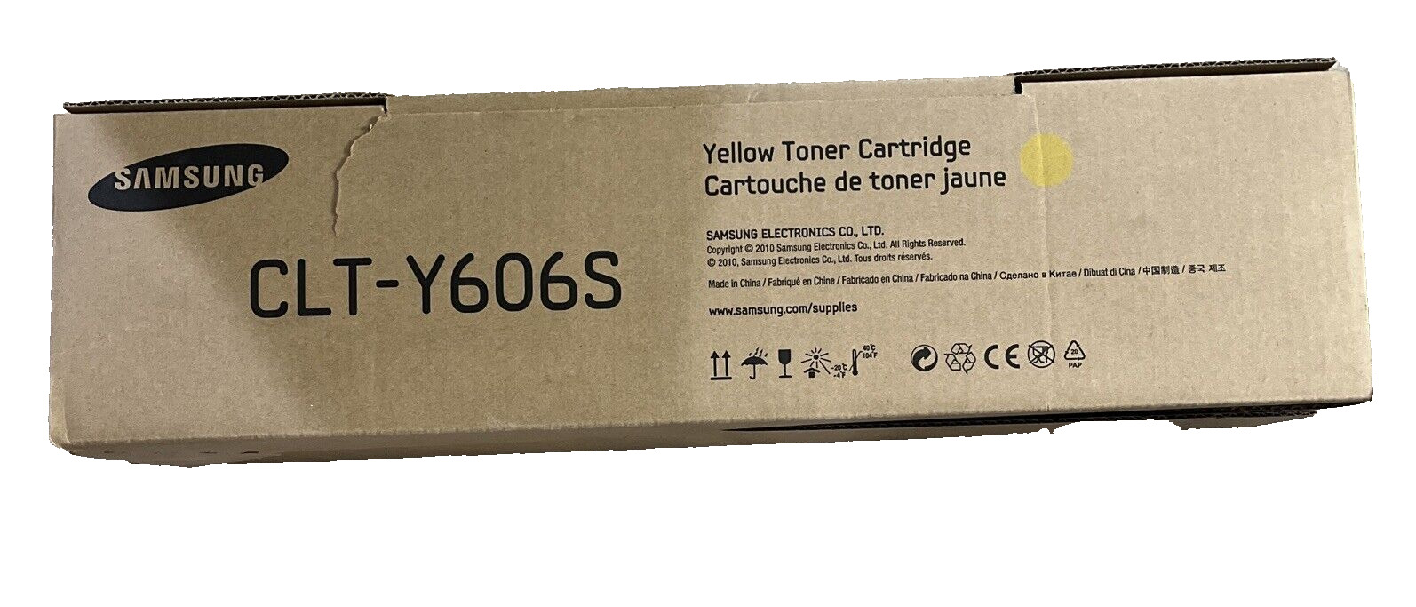 Genuine Samsung CLT-Y606S Yellow Toner Cartridge New