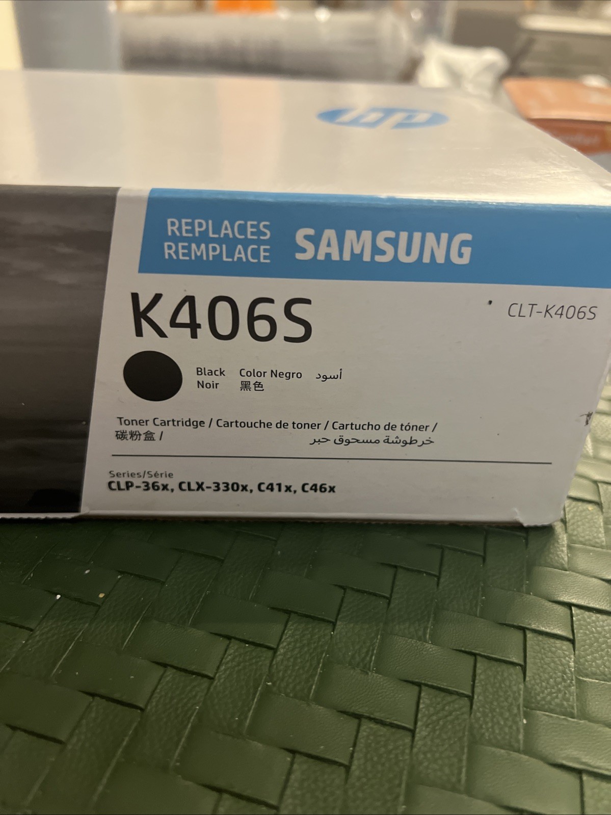 Genuine SAMSUNG Toner CLTK406S / CLT-K406S NEW Open Box OEM Authentic Cartridge
