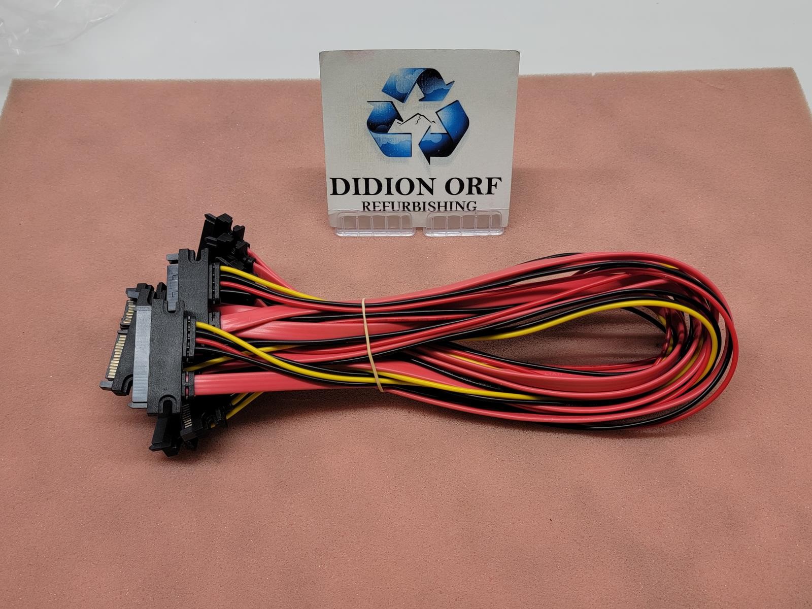 NEW OEM 18" 15+7 PIN SATA EXTENSION CABLE MALE-TO-FEMALE (BUNDLE OF 5) SKU 20780