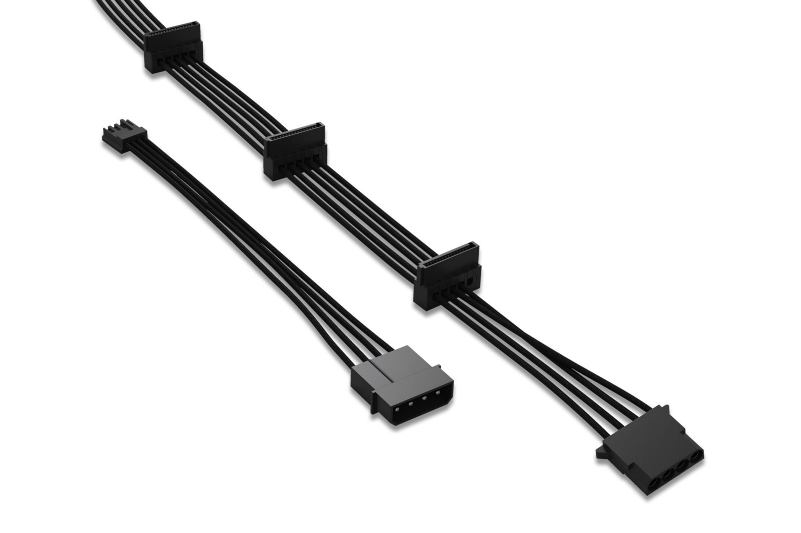 be quiet CM-30750 SATA Power Cable 0.7m 3x SATA + 1x Molex BC050