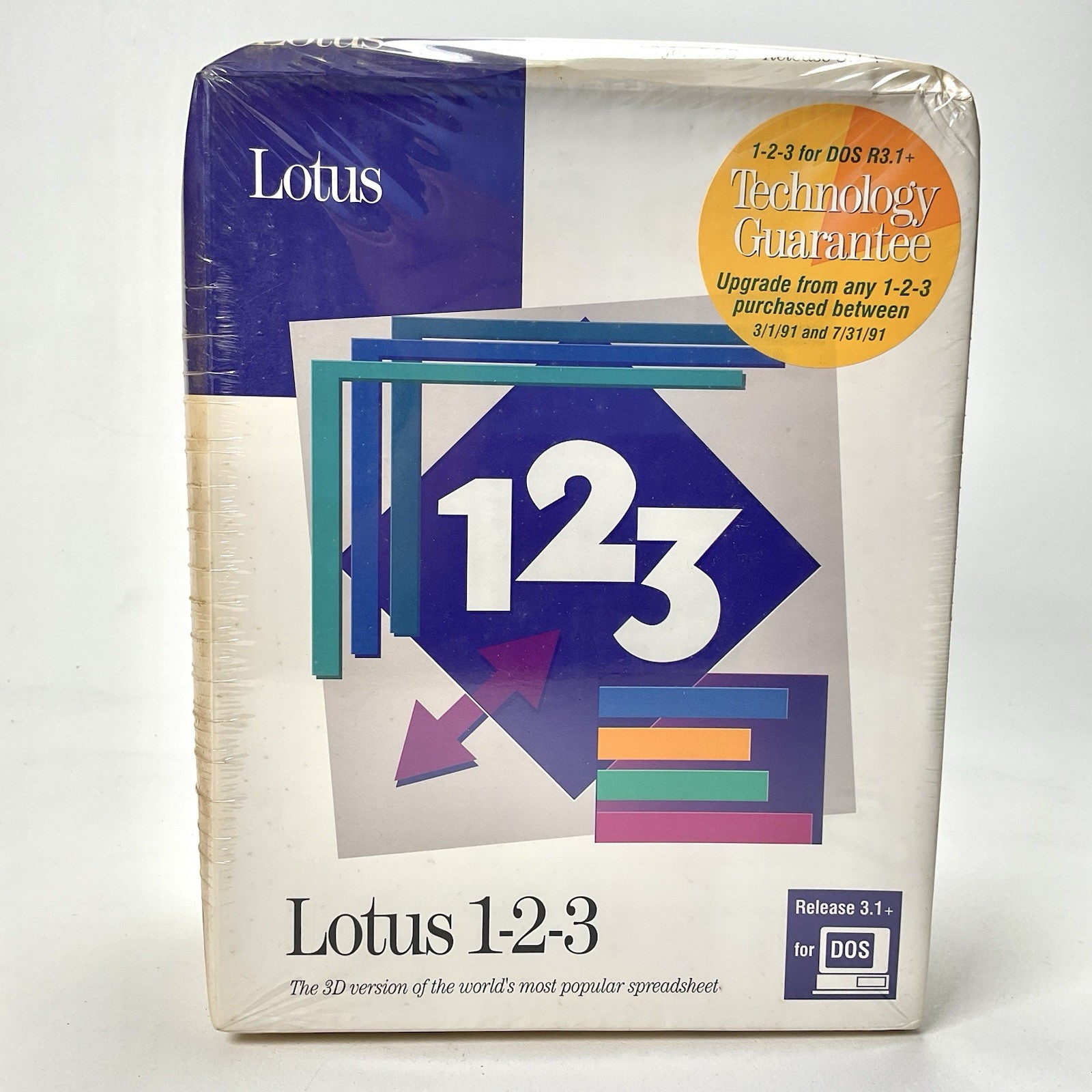 Lotus 1-2-3 Release 3.1+ DOS IBM 83113 Vintage Computing Factory Sealed