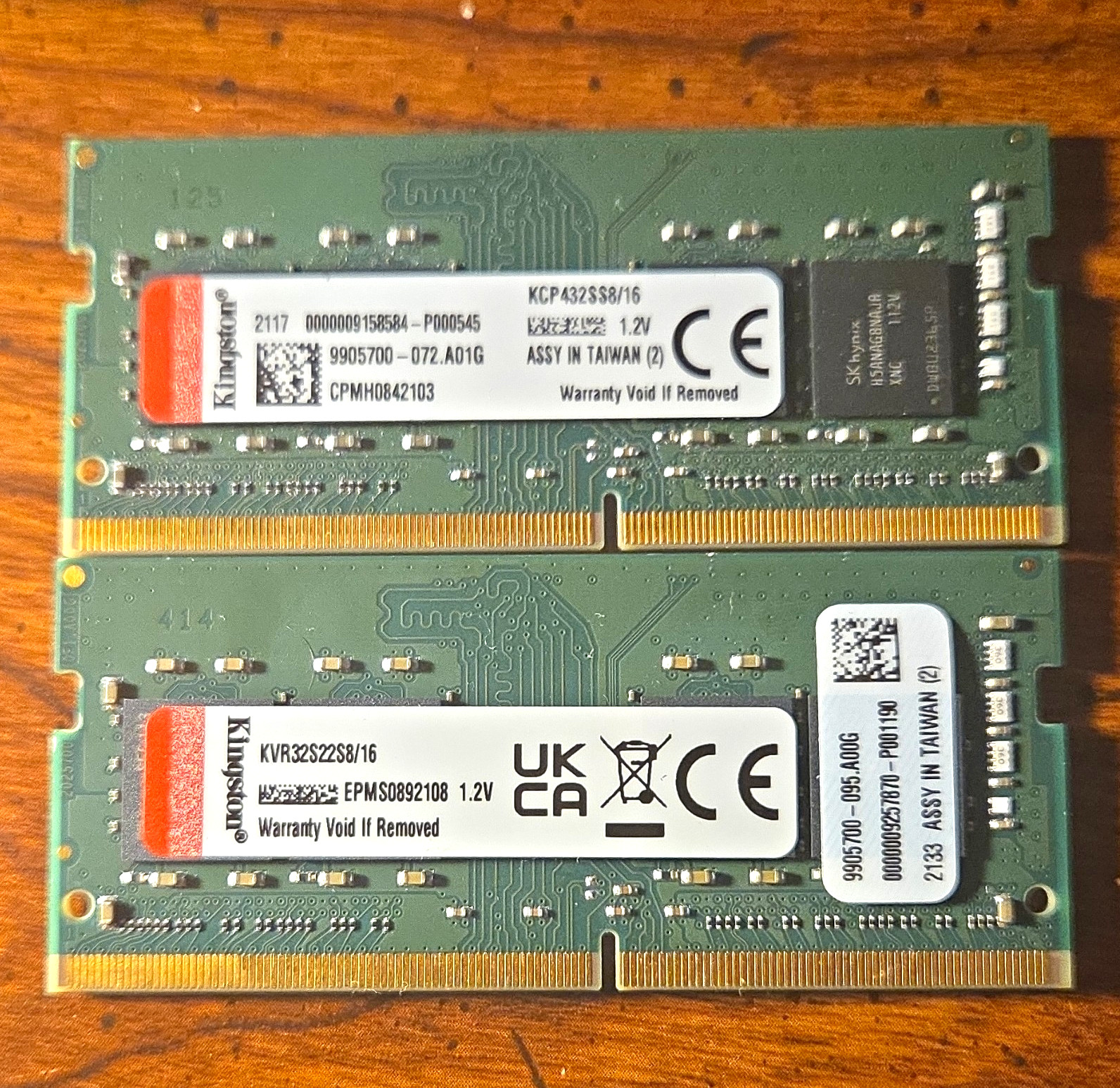Kingston ValueRAM 32GB (2x16GB) DDR4-3200 SO-DIMM KCP432SS8/16