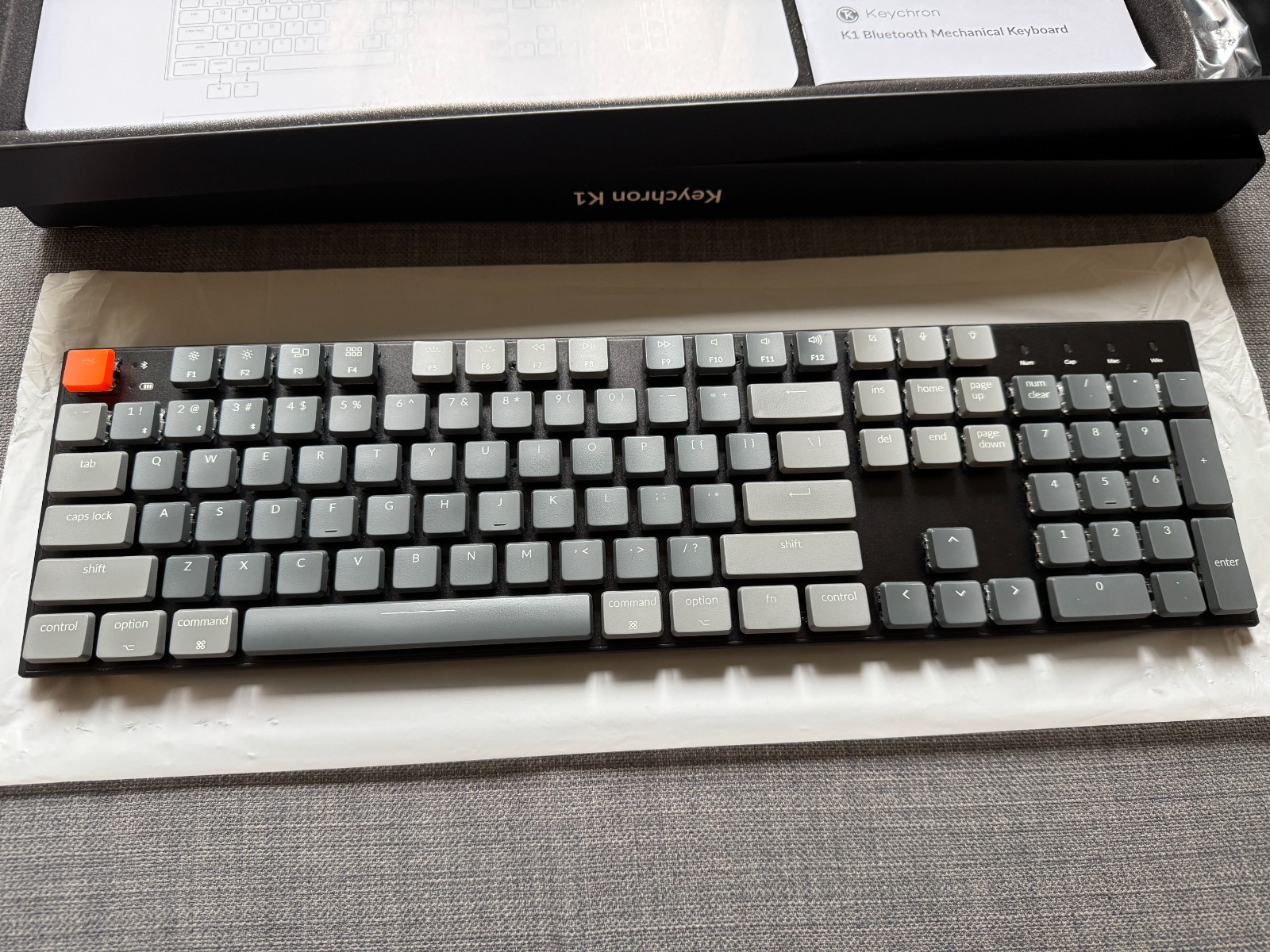 Keychron K1 100% Backlit RGB Bluetooth Mechanical Keyboard