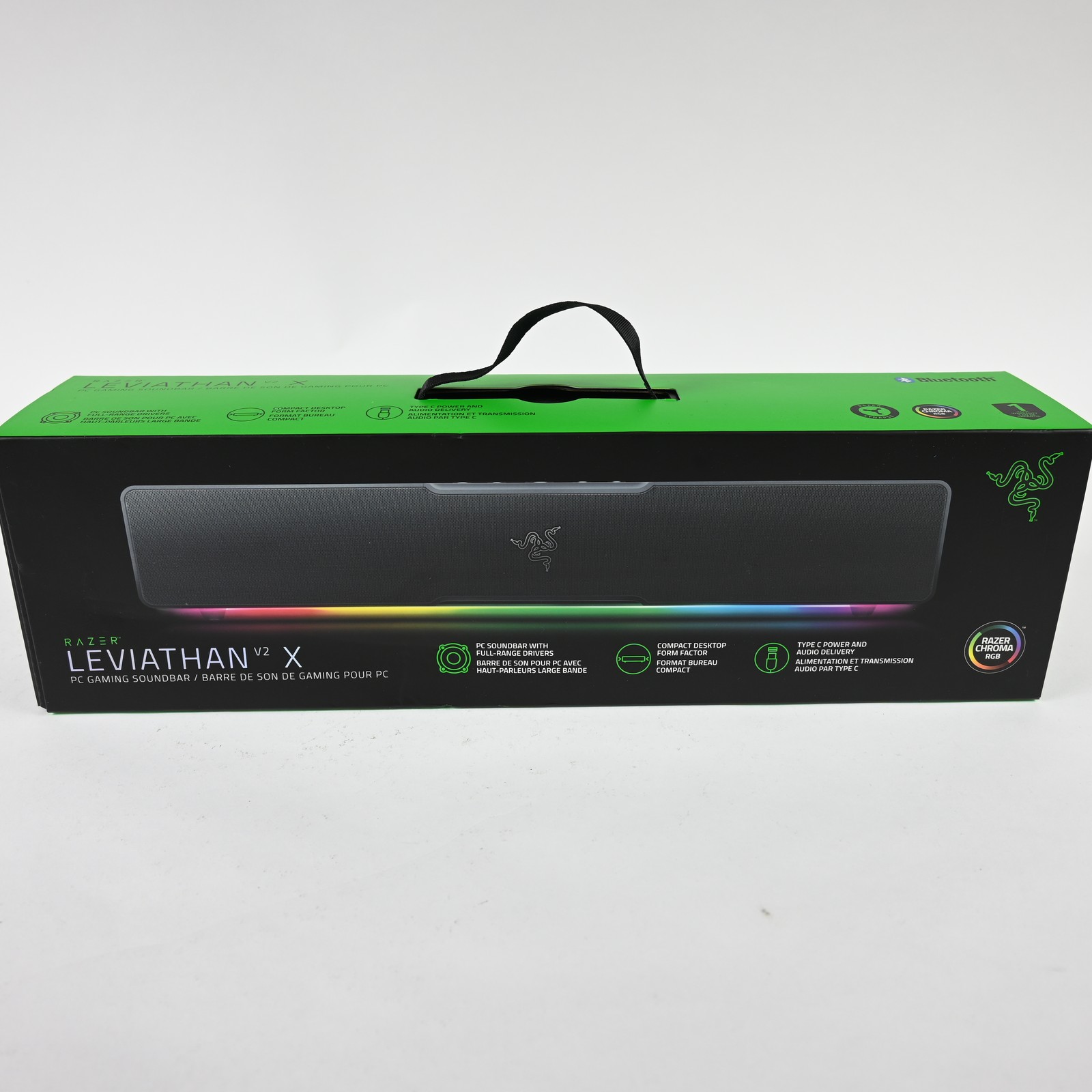Razer Leviathan V2 X PC Soundbar - Chroma RGB - Bluetooth 5.0 - Open Box
