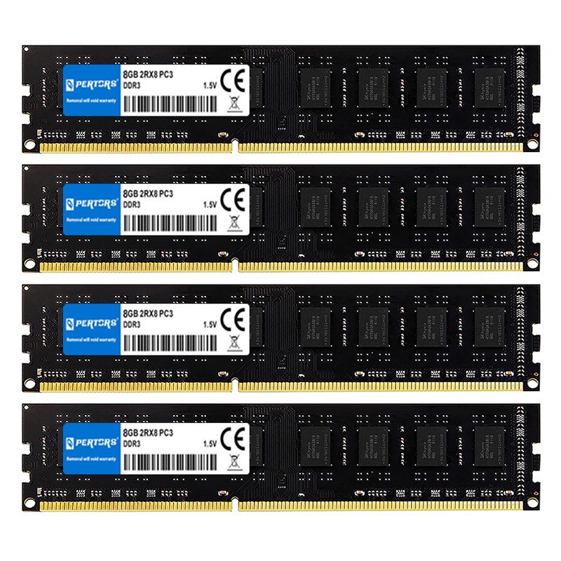 Q-PERTORS DDR3 32GB 4x8G 1333MHZ 1.5V 240-P Dual Channel DIMM Desktop Memory RAM