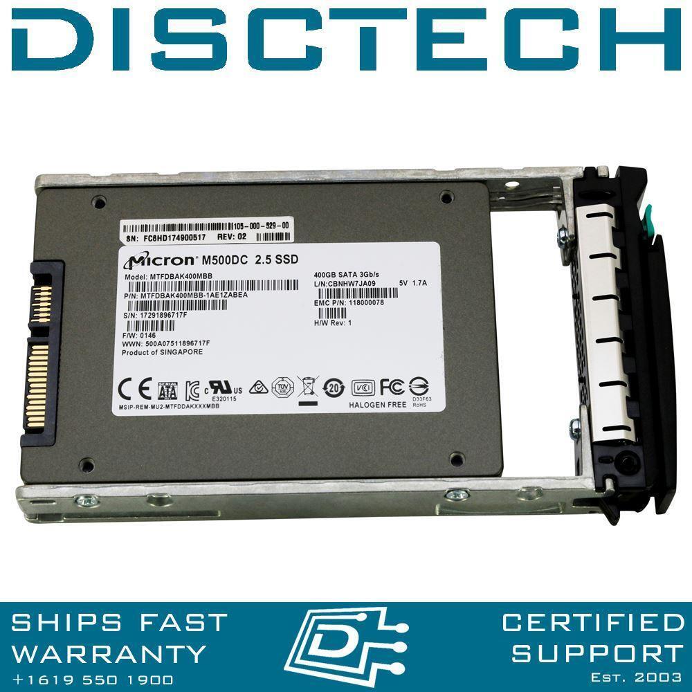 EMC 105-000-529-00 / 118000078 / Micron M500DC MTFDBAK400MBB 400GB 2.5